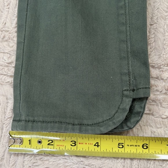Anthropologie Pilcro and the Letterpress Stet cropped pants green Size 27 - Picture 12 of 16